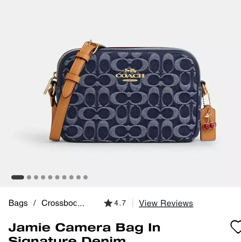 Jamie Camera Bag In Signature Denim With Matching Slim Id Case